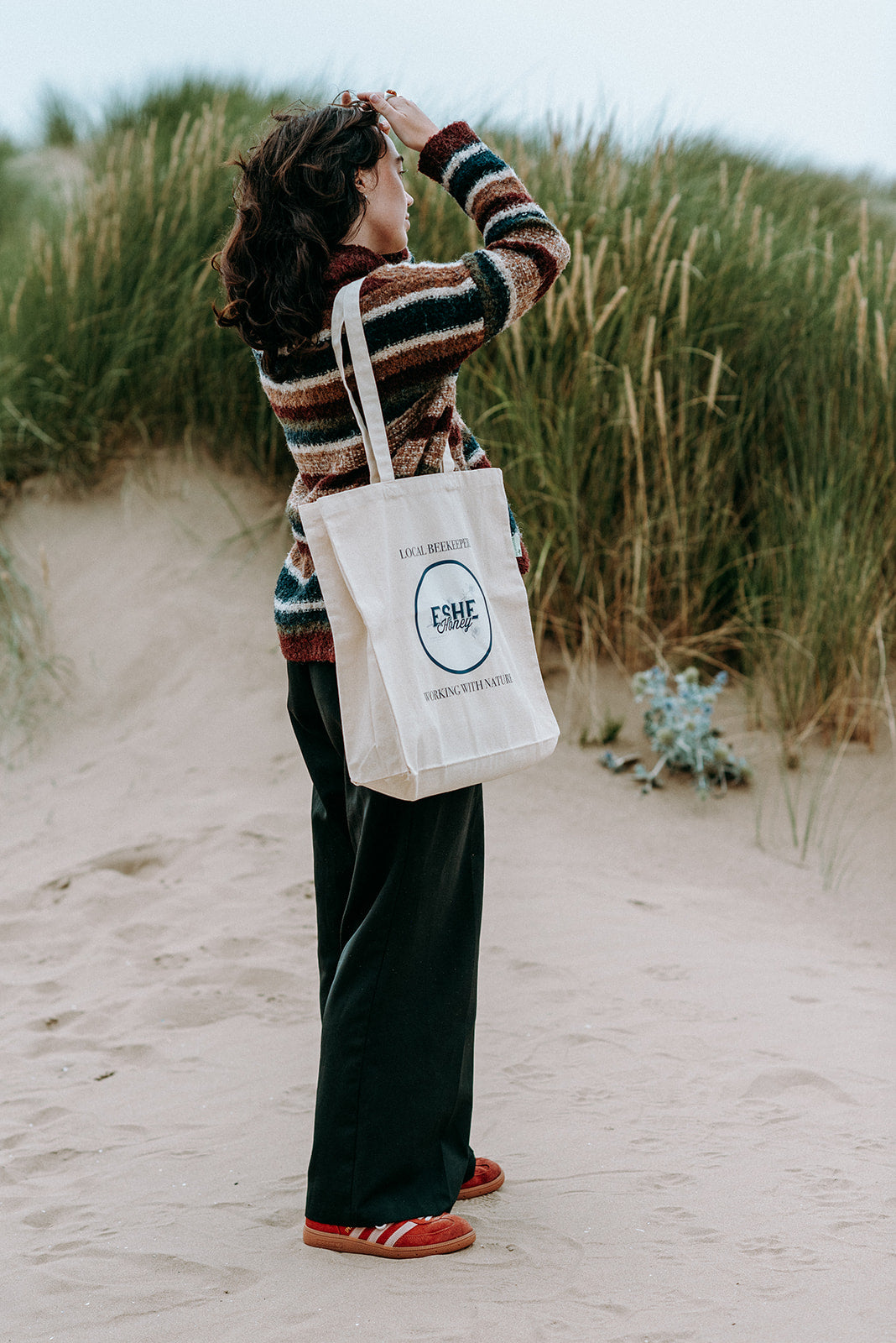 Eshe Honey 100% Re-Cycled Cotton Tote Bag
