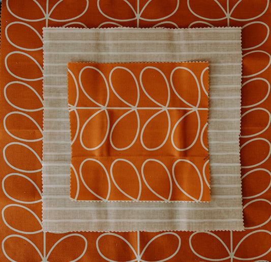 Beeswax Food Wrap | 3 Pieces | Papaya
