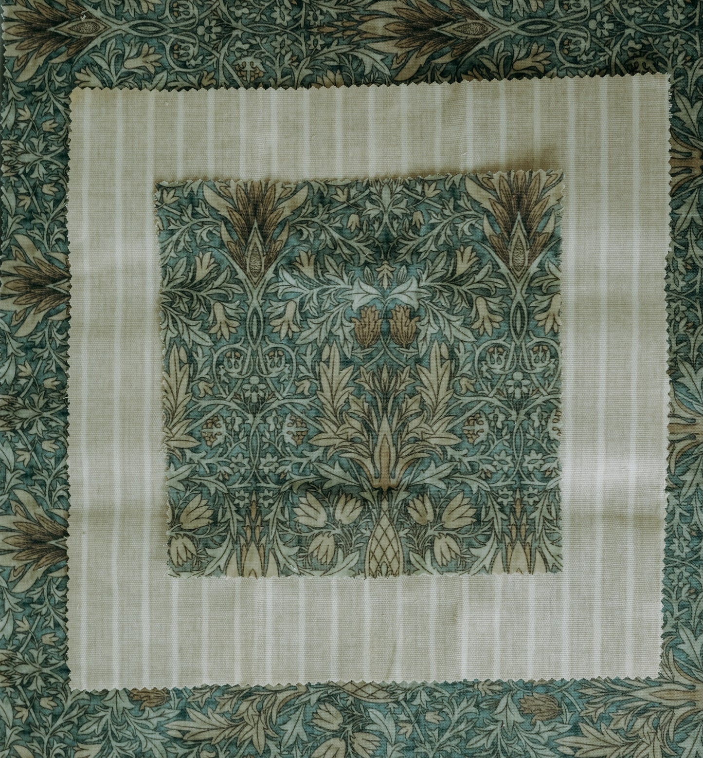 Beeswax Food Wrap | 3 Pieces | William Morris | Snakeshead Denim