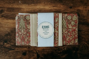 Beeswax Food Wrap | 3 Pieces | William Morris | Snakeshead Wine