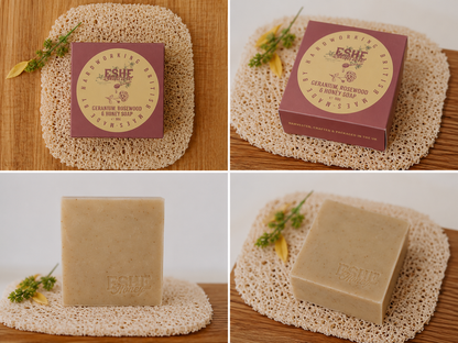 Geranium, Rosewood & Honey Soap